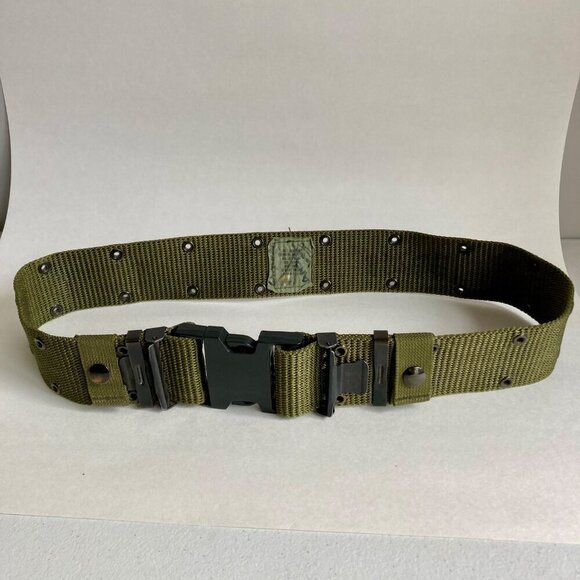US Army Individual Equipment Pistol Belt LC-2 Green Size Medium OD Green - Picture 2 of 7